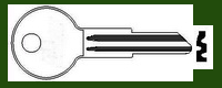 GX614 Key for YALE LOCKS 5 Wafer